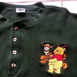 Vintage 90s Disney Winnie and Tigger Henley